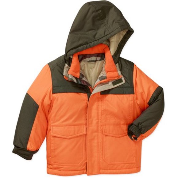 healthtex Other - Healthtex 3 in 1 Orange Camo Winter Coat Size 18 months